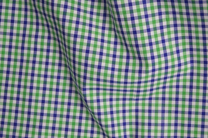 Green and Blue Gingham Shirt