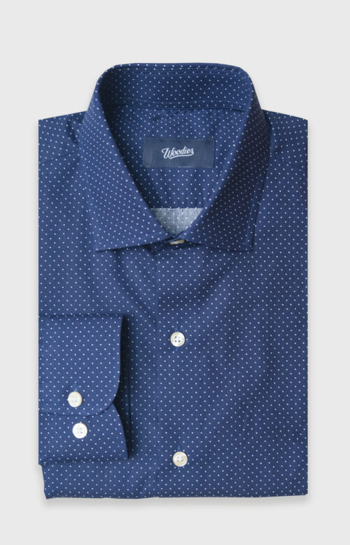 Navy Polka Dot Shirt