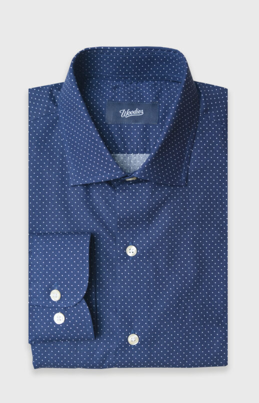 Navy Polka Dot Shirt