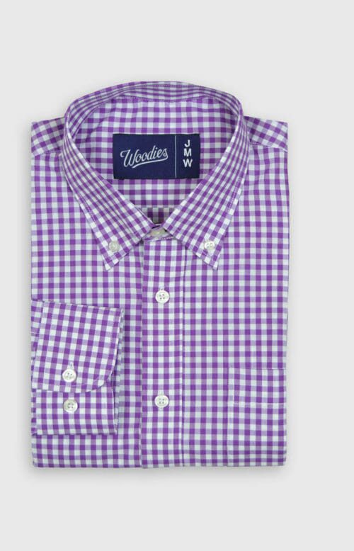 Light Purple Medium Gingham Shirt