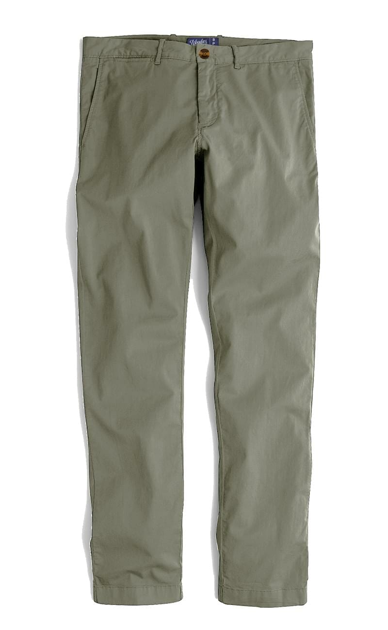 light olive stretch chinos - Woodies Clothing