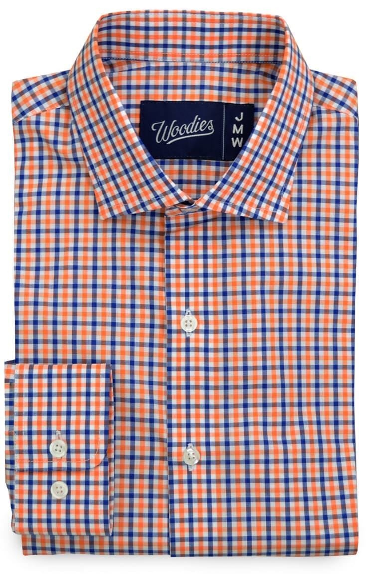 Orange & Blue Syracuse Gingham Shirt