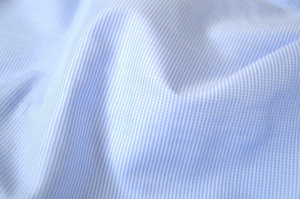 Mini Light Blue Houndstooth Non-Iron Shirt