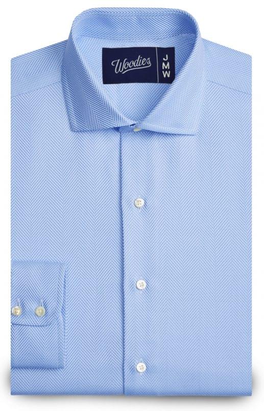 blue herringbone shirt