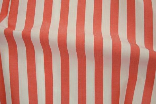 Wide Pastel Orange Striped Shirt Fabric - Woodies Clothing