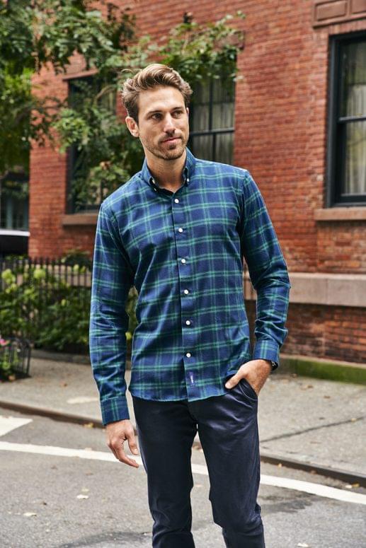 Green plaid flannel shirt casual check, novelty, plaid shirt | Tailor ...