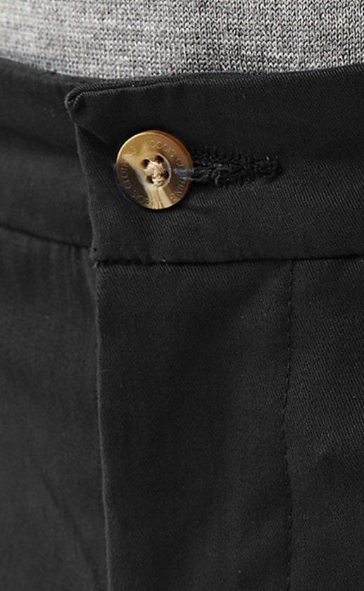 black stretch chinos