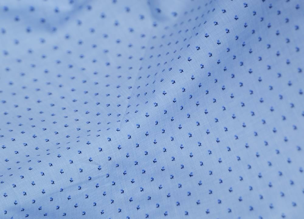 Light Blue Micro Floral Print Shirt