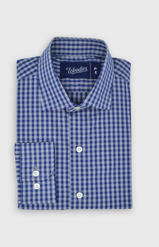 Multi Grey & Blue Gingham Shirt