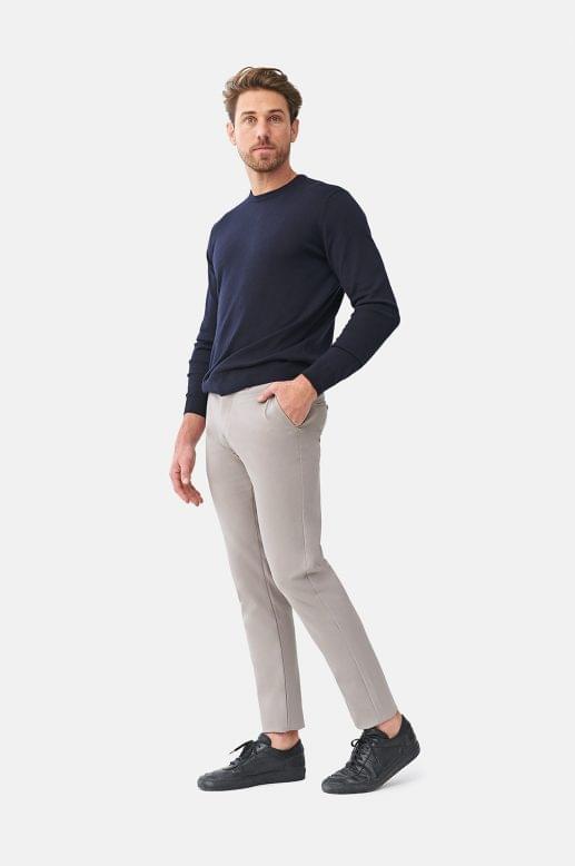 combination with grey chinos