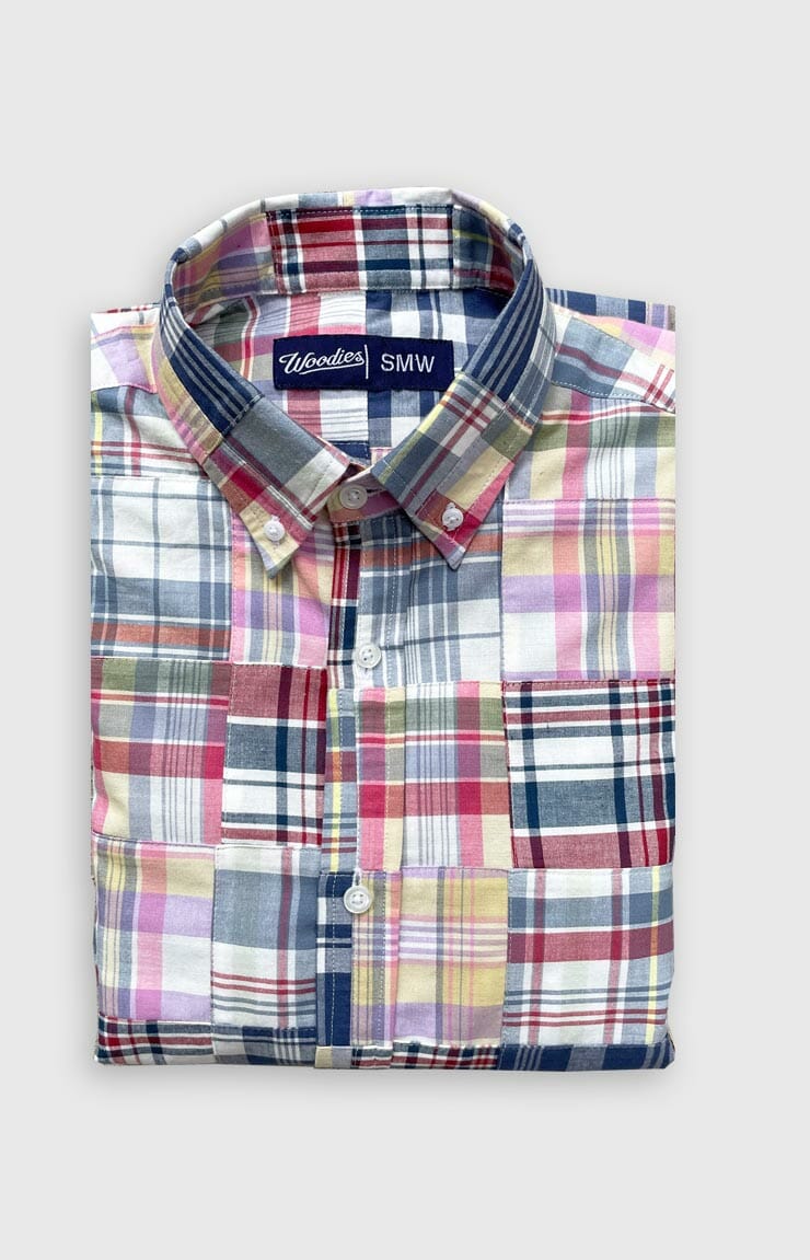 Madras Patchwork Shirt - Woodies Clothing
