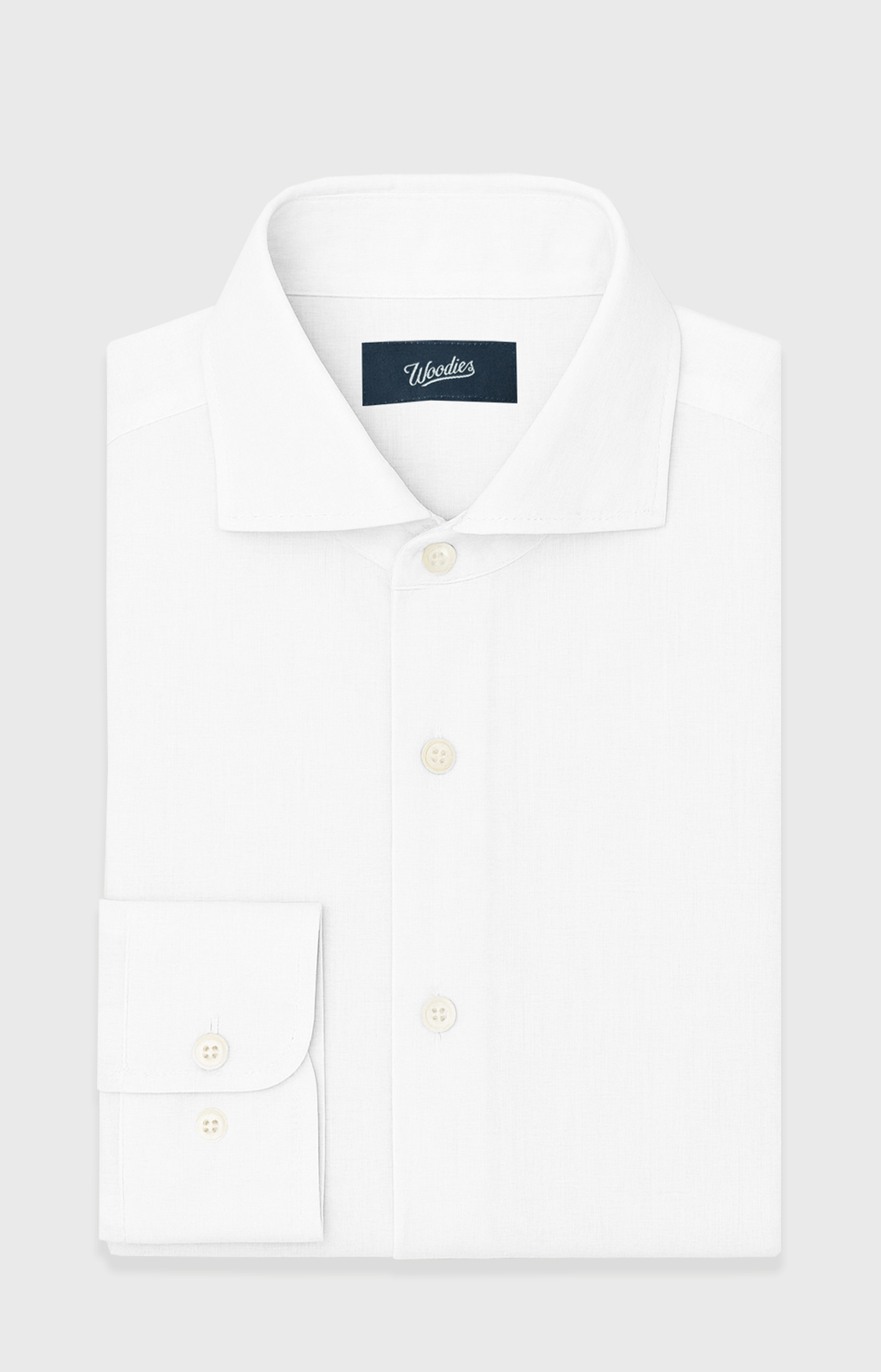 Solid White Linen Shirt