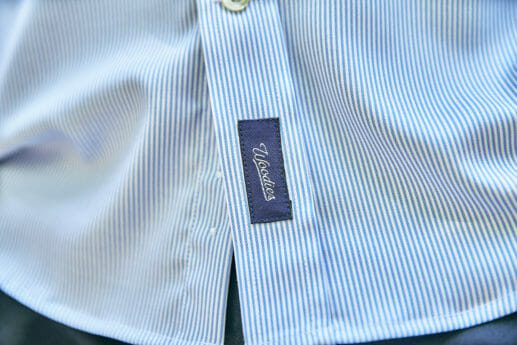 Light Blue Stripe Stain Resistant Performance Dress Shirt