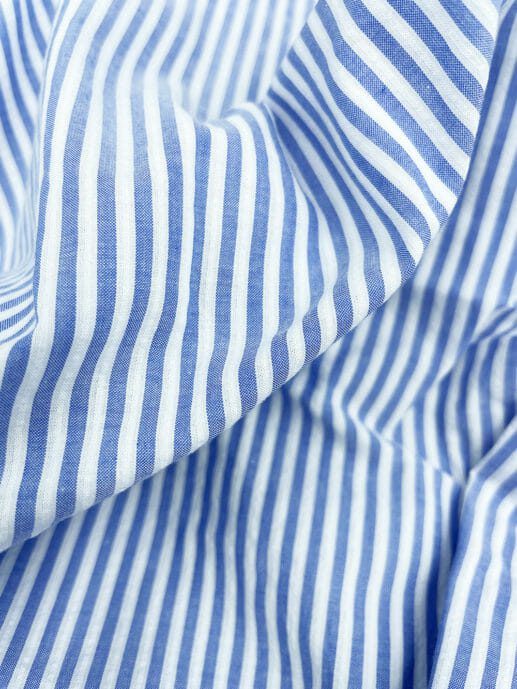 Light Blue Striped Seersucker Shirt