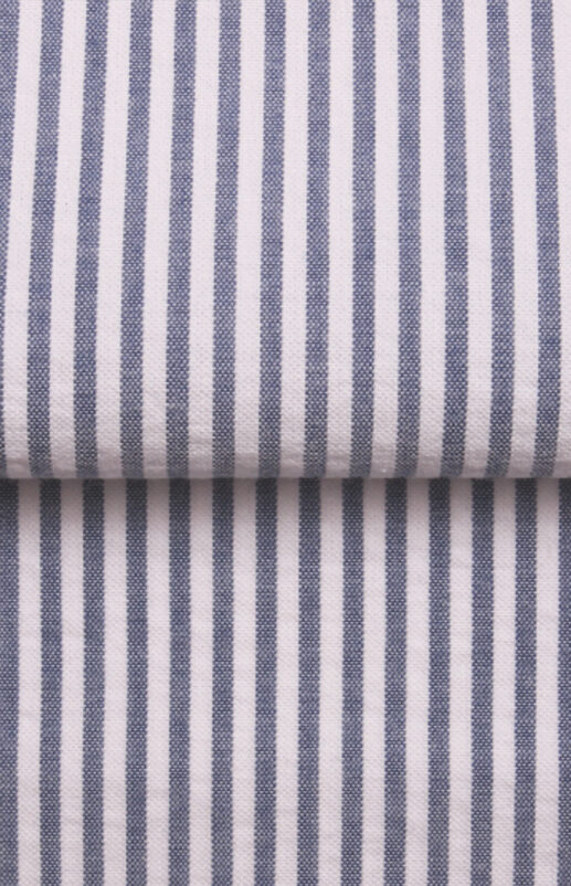 Light Blue Striped Seersucker Shirt
