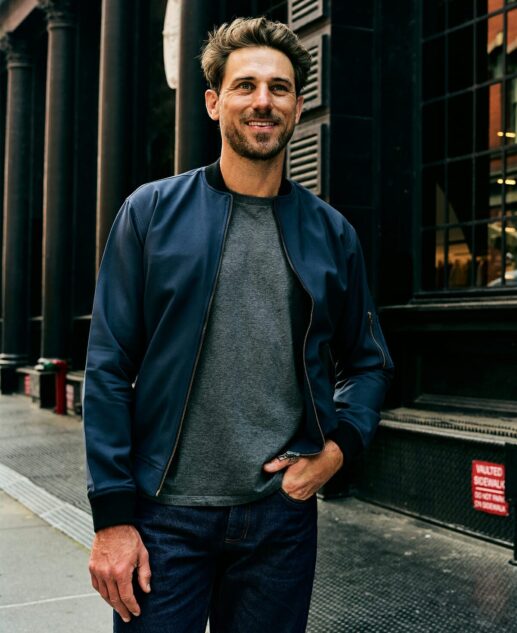 Corduroy Navy Bomber Jacket – brinell