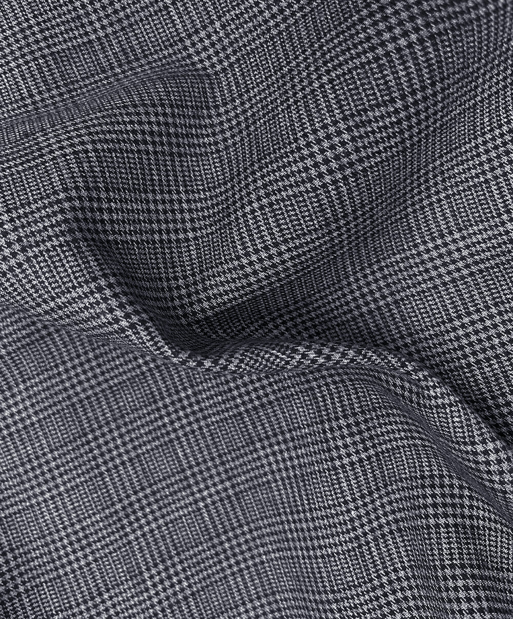 Comfortable Men's Black and Grey Glenn Plaid Flannel - Woodies Clothing