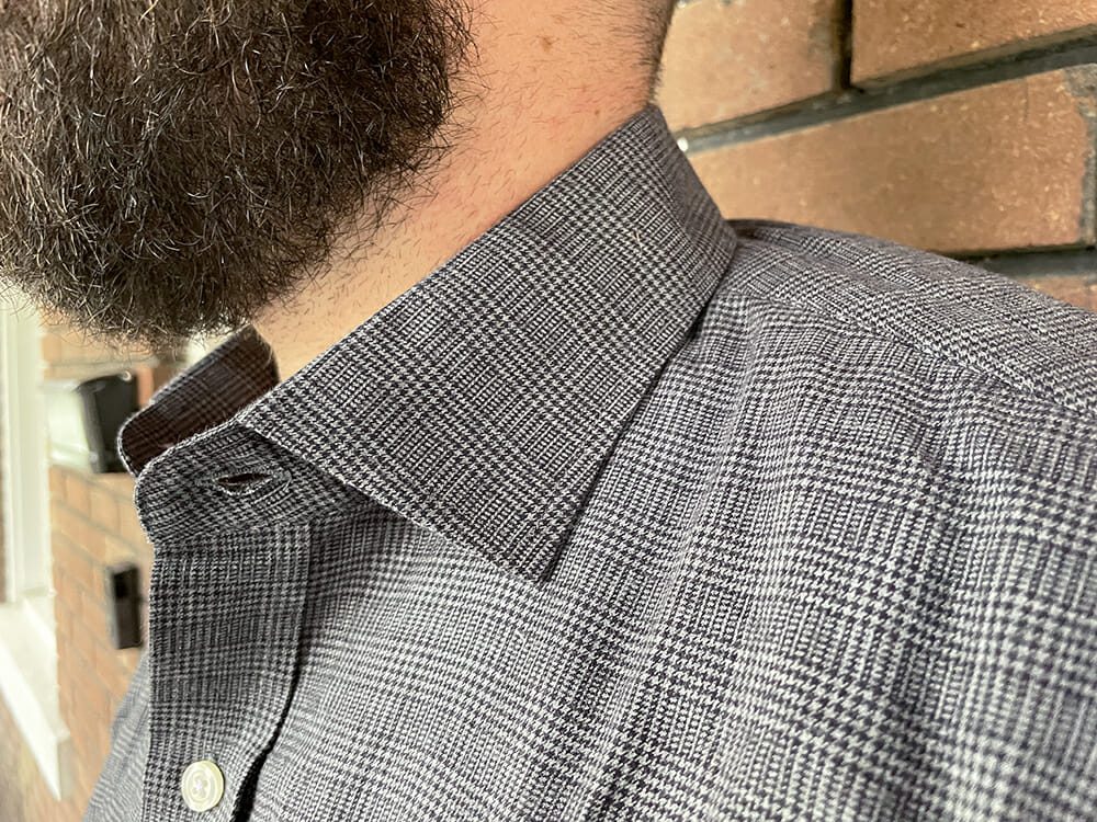 Black and Grey Glenn Plaid Flannel - thumbnail 3