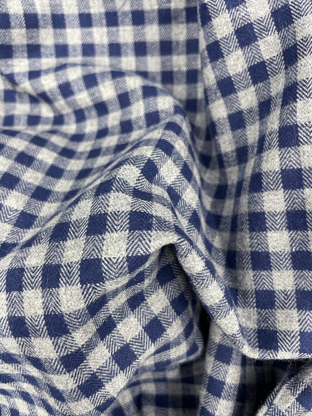 Navy Gingham Flannel - thumbnail 2