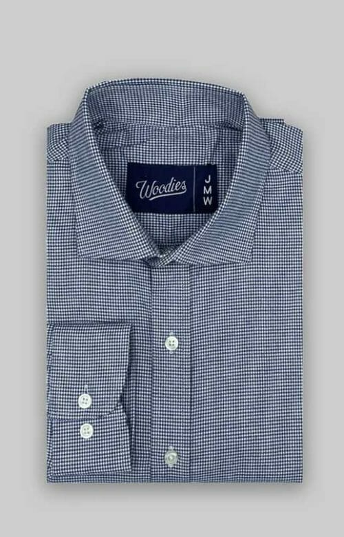 Blue Houndstooth Flannel