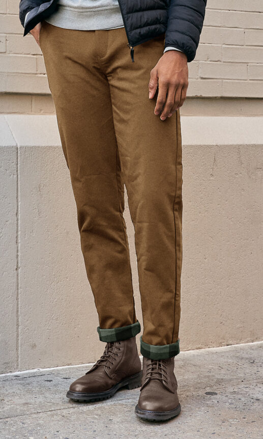 The Ochre Flannel Lined Performance Chinos