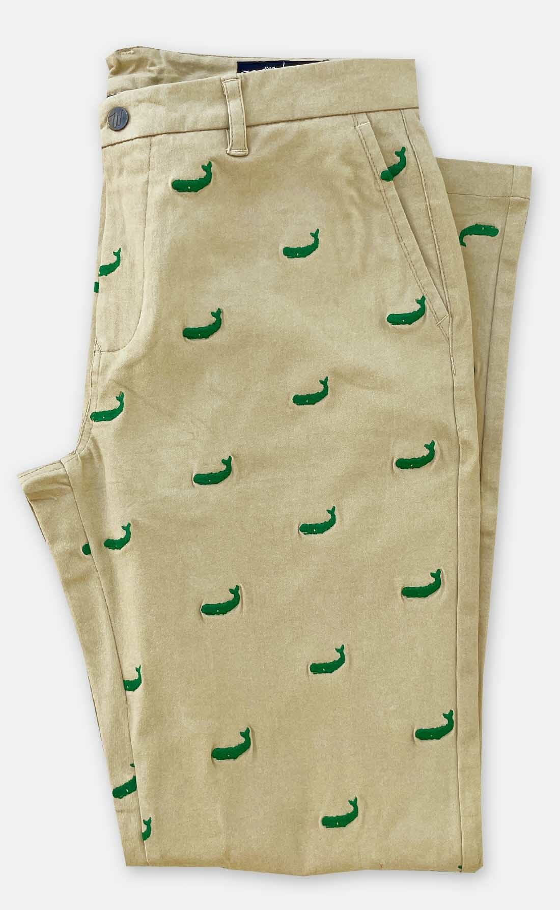 Preppy Men's Khaki Critter Pants - Woodies Clothing