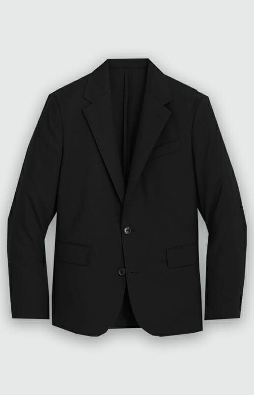 The Black Performance Suit - Flap Pockets