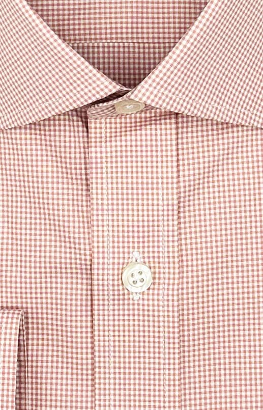 Dusty Red Micro Gingham Shirt
