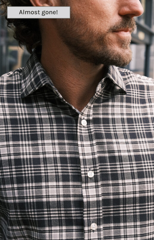 Black Plaid Performance Flannel