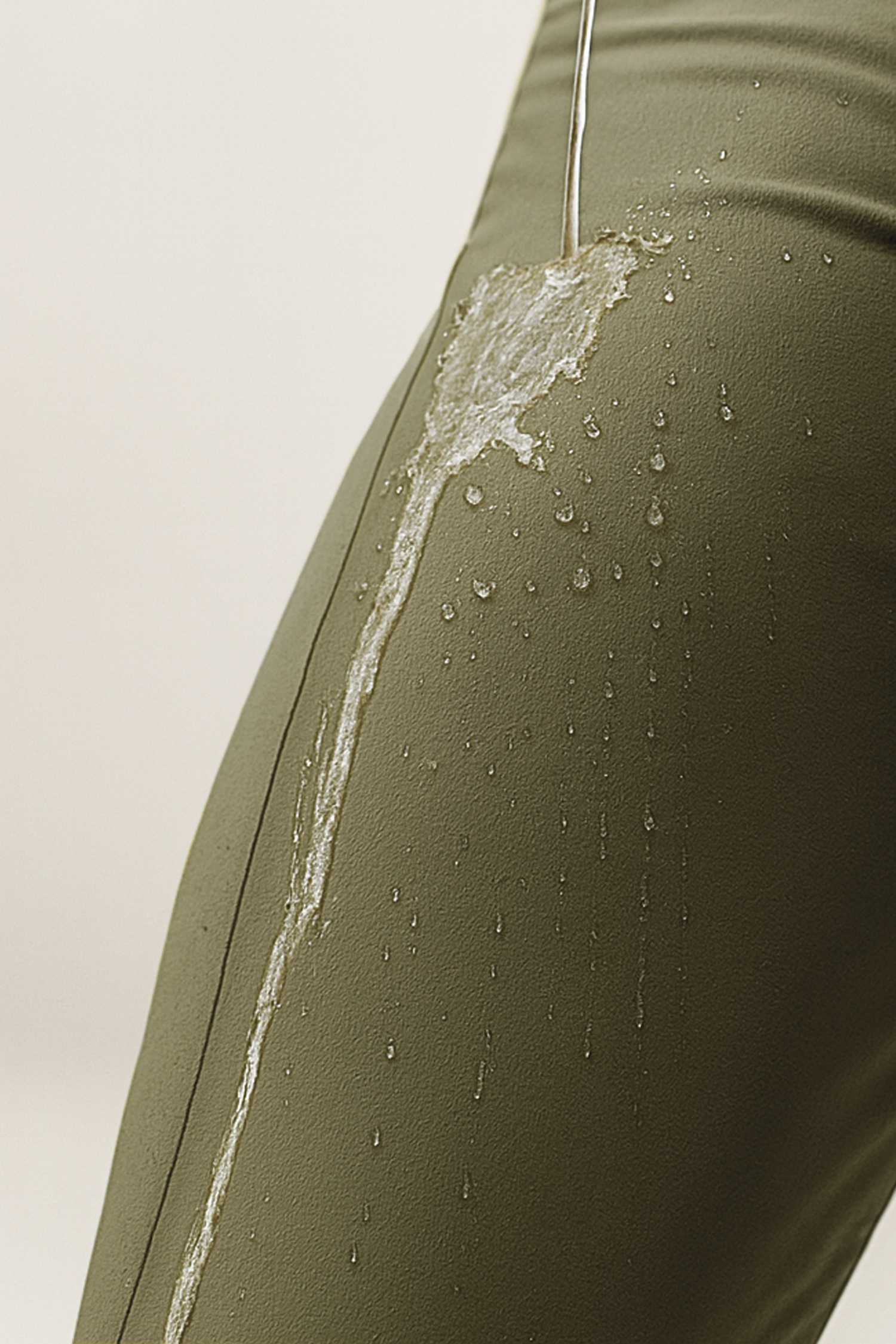 The Olive Flannel Lined Performance Chinos - thumbnail 2