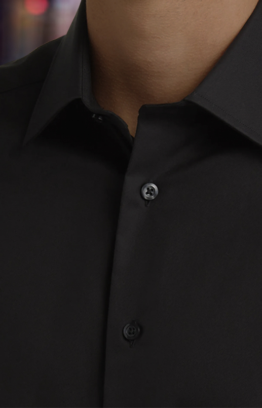 Jet Black Stain Resistant Performance Shirt