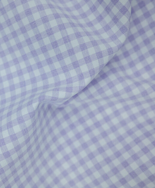 Heathered Purple Small Gingham Performance Shirt