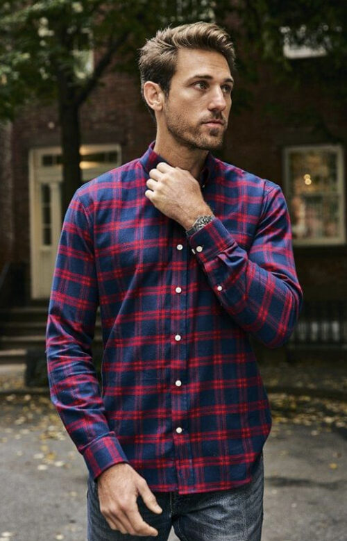 Classic Red Tartan Plaid Flannel