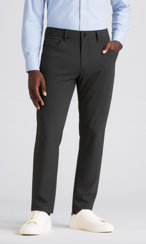 Grey 5 Pocket Performance Pants