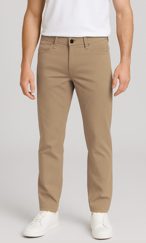The Beige 5 Pocket Performance Pants