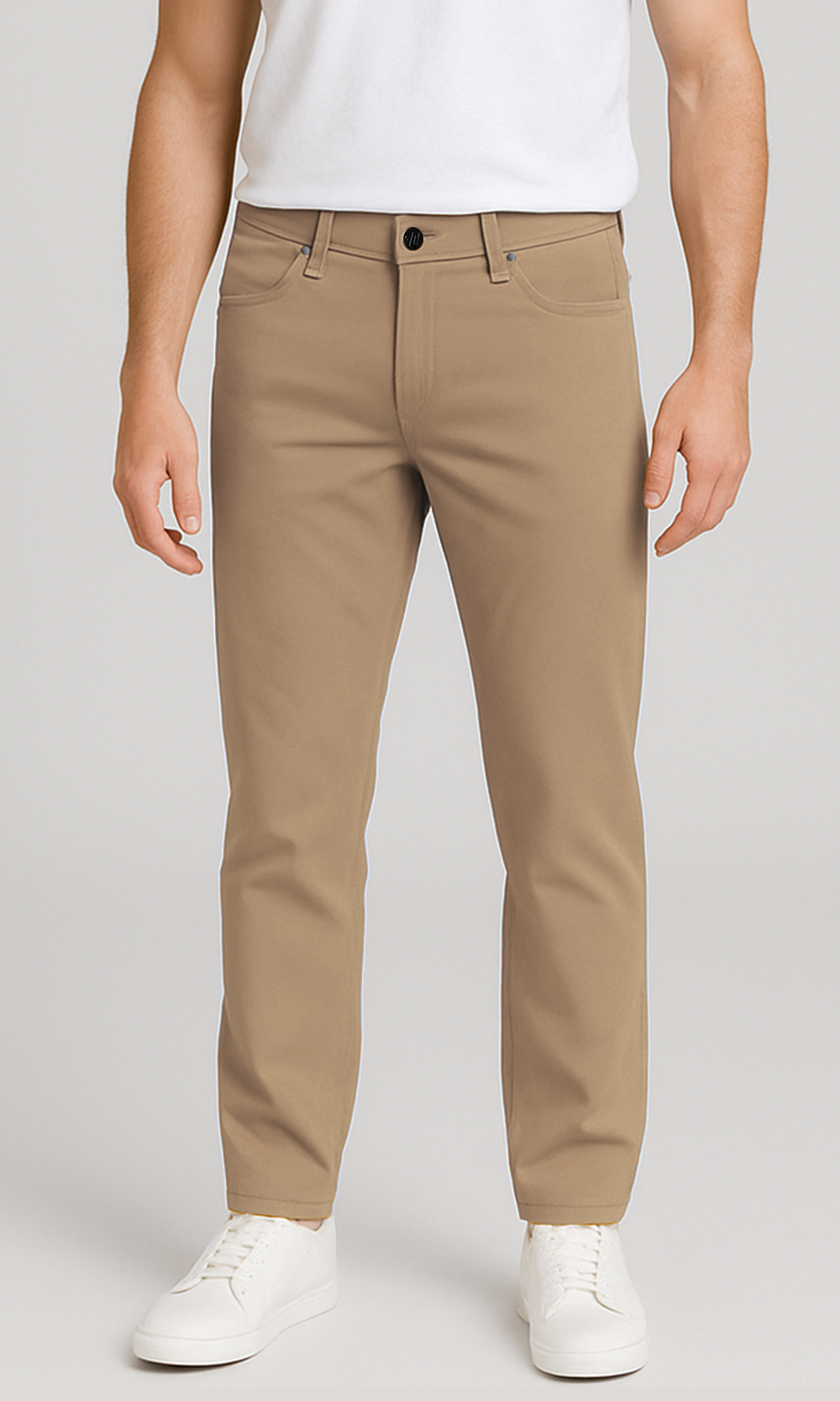 The Beige 5 Pocket Performance Pants