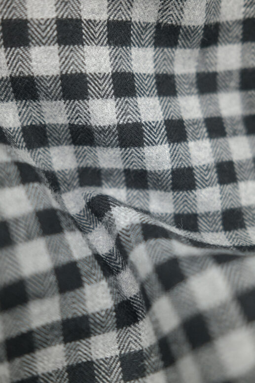 Black & Grey Gingham Flannel