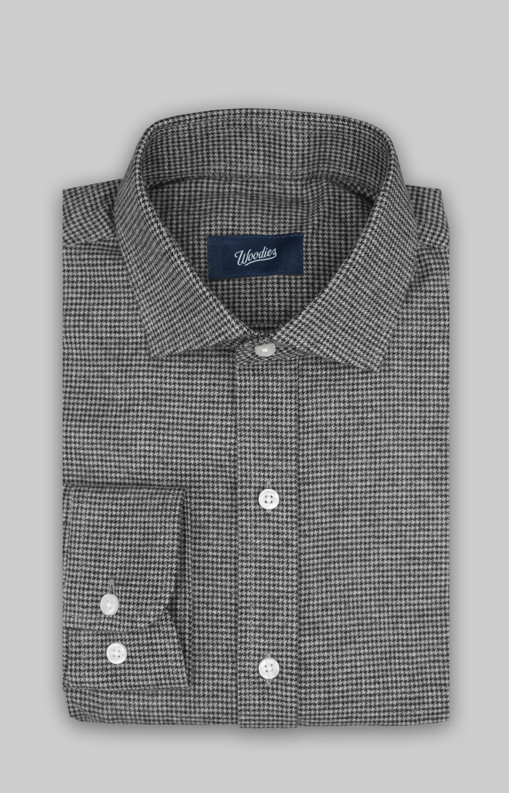 Black & Grey Houndstooth Flannel