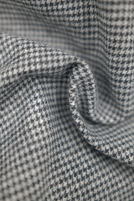 Black & Grey Houndstooth Flannel