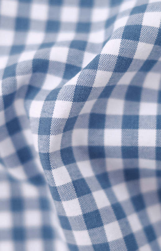 Nordic Blue Gingham Performance Shirt