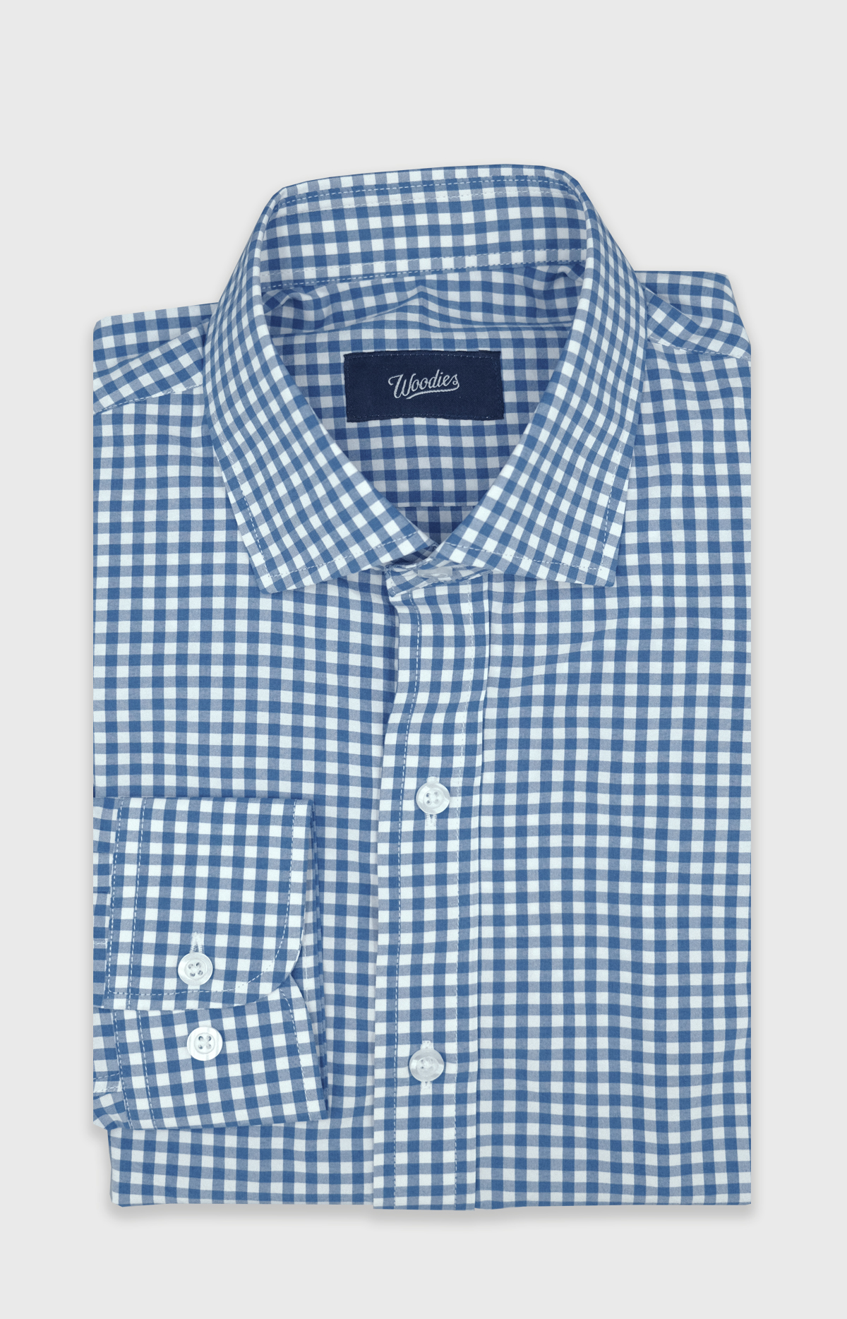 Nordic Blue Gingham Performance Shirt