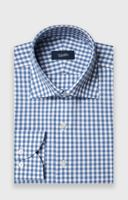 Nordic Blue Gingham Performance Shirt