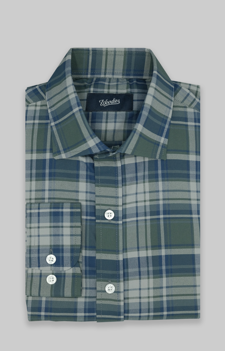 Sage Plaid Performance Flannel