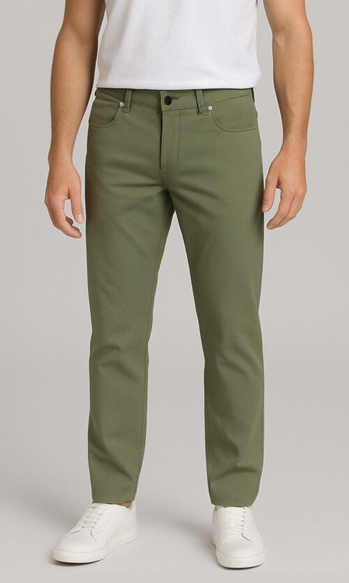 Olive 5 Pocket Performance Pants
