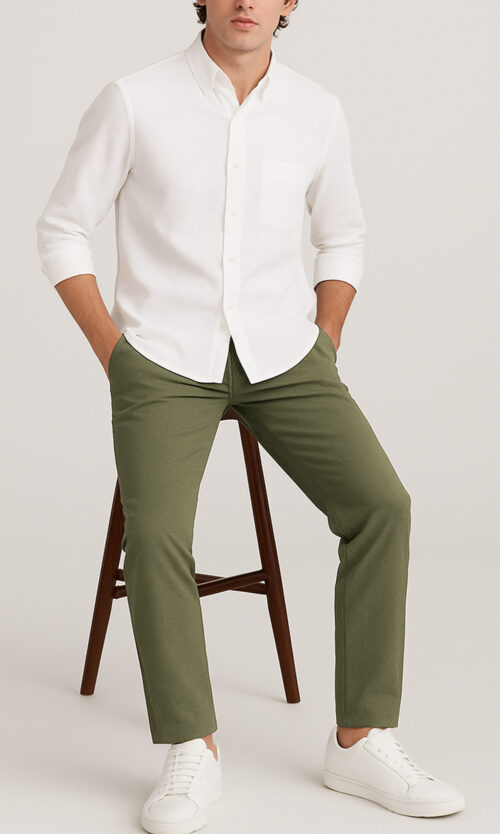 Olive Performance Pants Stretch