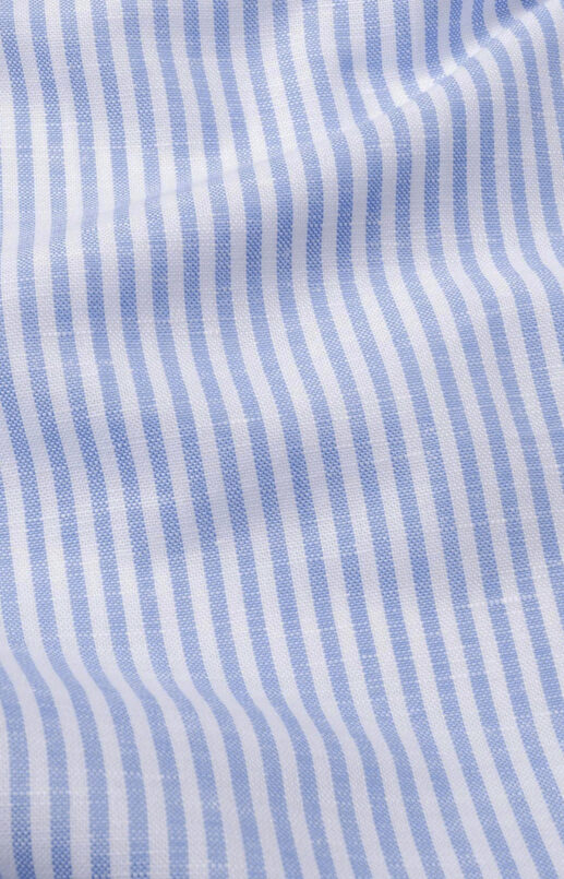Blue Striped Linen Shirt