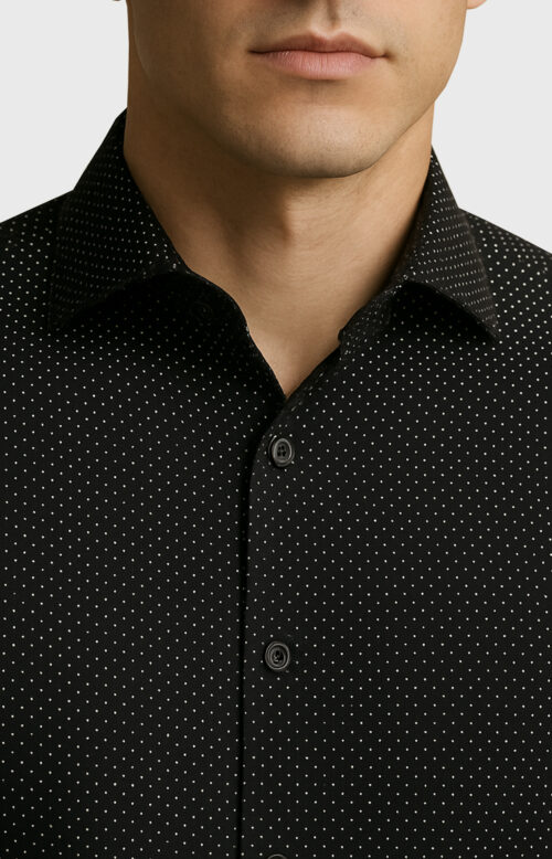 Black Polka Dot Shirt