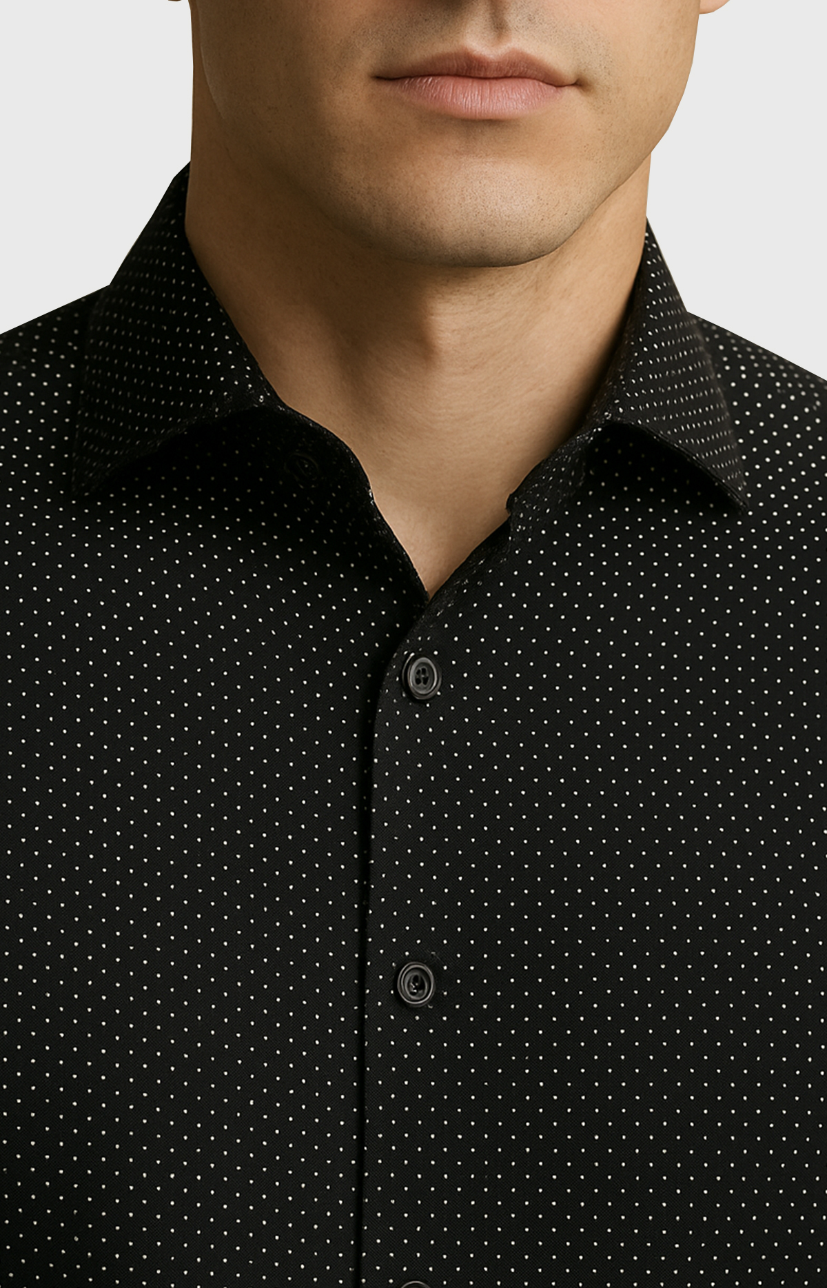 Black Polka Dot Shirt