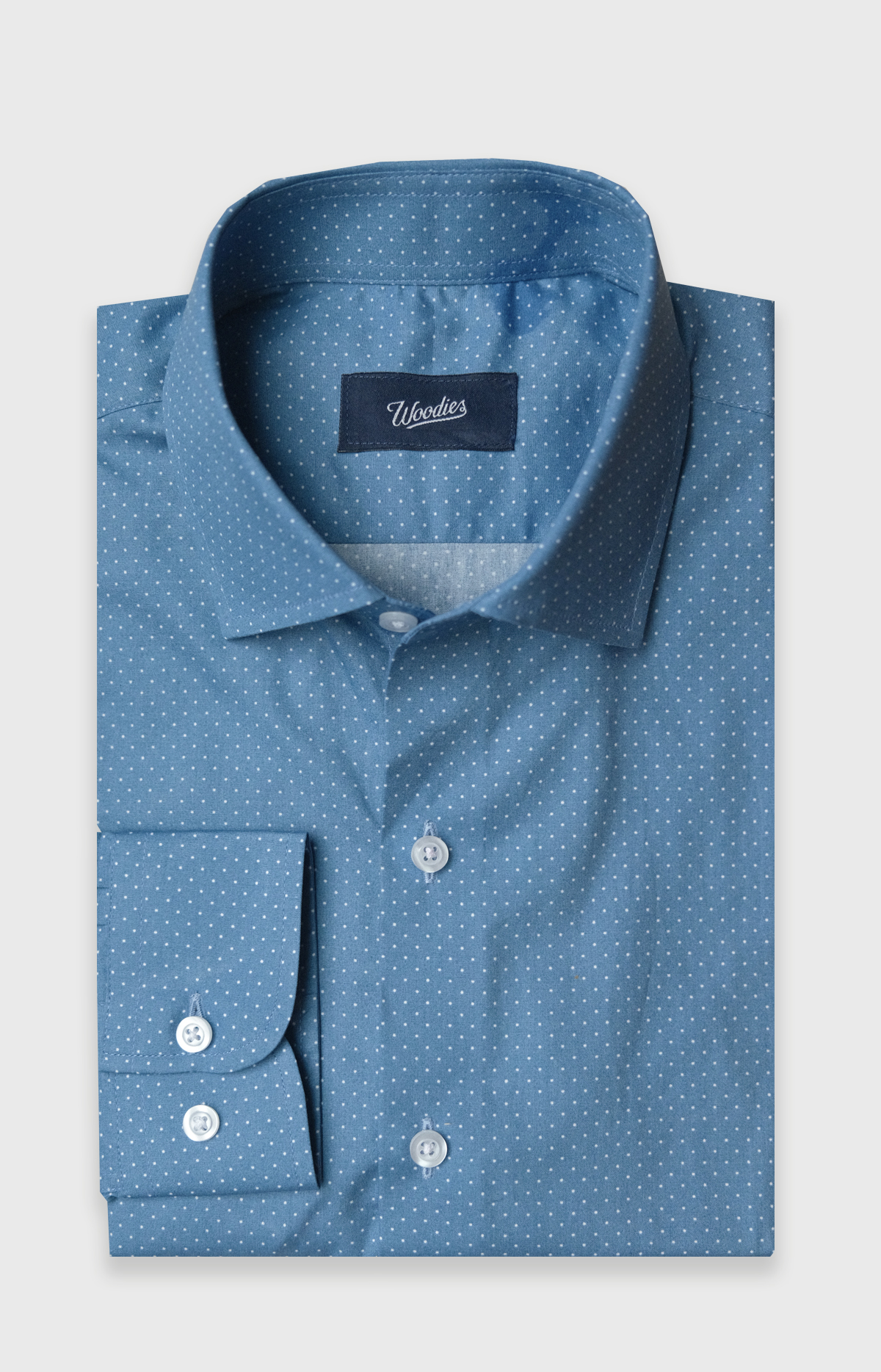 Denim Blue Polka Dot Shirt