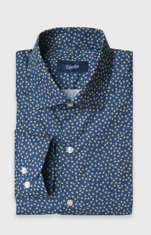 Navy Floral Bloom Floral Print Shirt